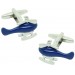 Blue Helicopter Cufflinks 