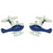 Blue Helicopter Cufflinks 