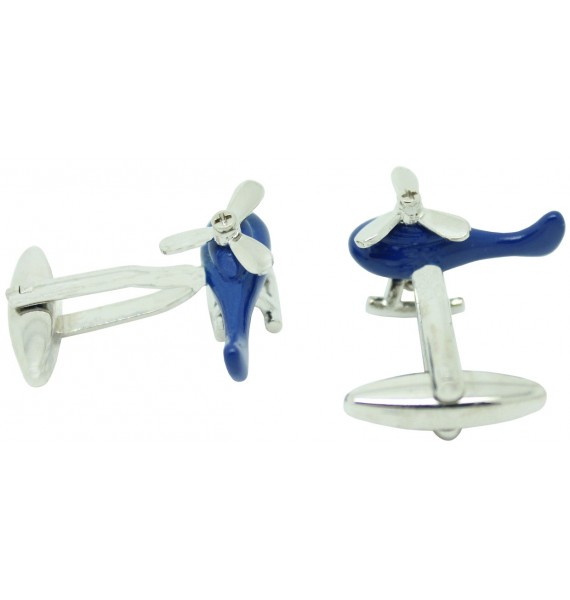 Blue Helicopter Cufflinks 
