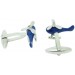 Blue Helicopter Cufflinks 