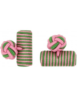 Gemelos Barril Elástico Rosa y Verde Hierba