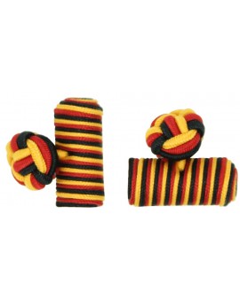 Gemelos Barril Elástico Negro, Rojo Oscuro y Amarillo Oscuro