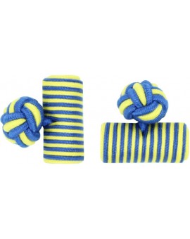 Gemelos Barril Elástico Azul Cobalto y Amarillo