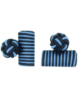 Gemelos Barril Elástico Azul Marino y Azul Claro