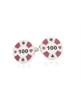 Manschettenknöpfe Pokerchip 100