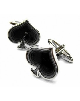 Poker Spade Cufflinks 