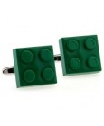 Green LEGO Brick Cufflinks 