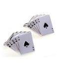 Royal Flush Poker Hand Cufflinks