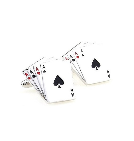 Poker Aces Cards Cufflinks