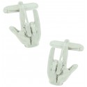 Rock Hand Sign Cufflinks 
