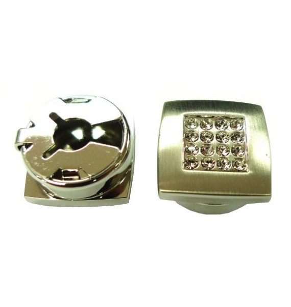 Crystal Square Button Covers 
