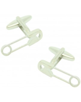 Gemelli da polso con spilla di sicurezza