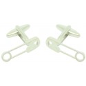 Safety Pin Cufflinks 