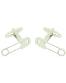 Gemelli da polso con spilla di sicurezza