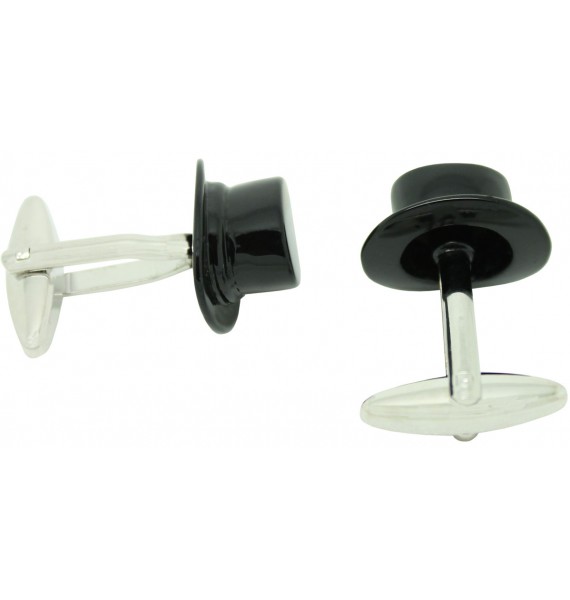 Black Top Hat Cufflinks
