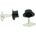 Black Top Hat Cufflinks