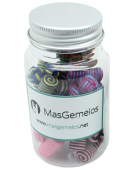 10 Silk Knot Barrel Cufflinks Set