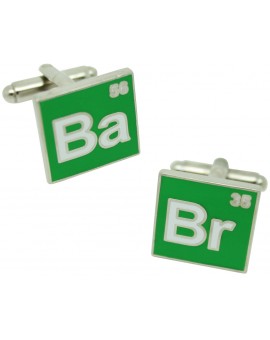 Breaking Bad Cufflinks behind