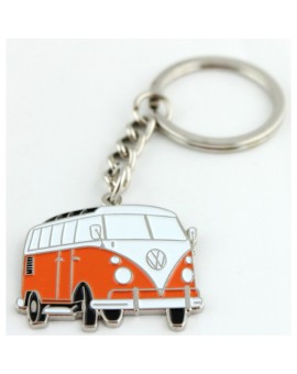 Orange Volkswagen Van Keychain