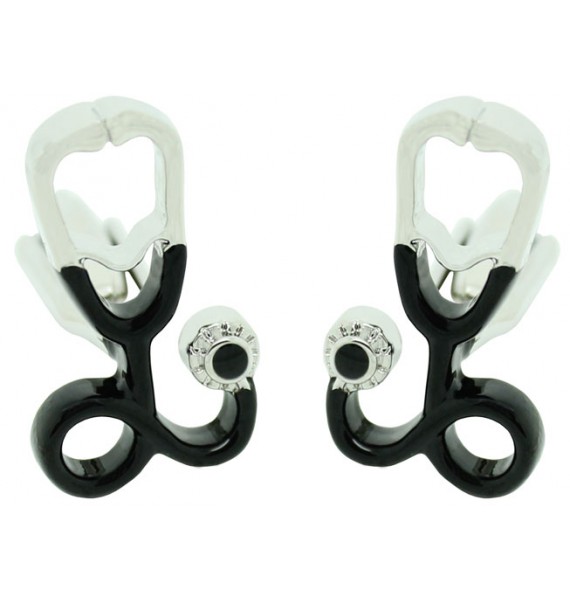 Gemelos fonendoscopio negro