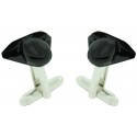 Black Spanish Civil Guard Hat Cufflinks