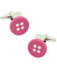 Pink Button Cufflinks 