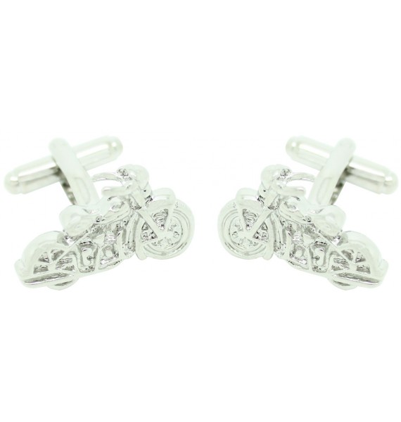 Silver Plated Harley Bike Cufflinks 