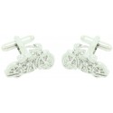 Silver Plated Harley Bike Cufflinks 