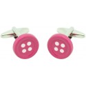 Gemelos Botón Rosa