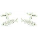 Fishbone Cufflinks 