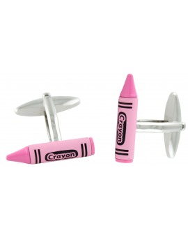 Gemelos lapiz crayon rosa