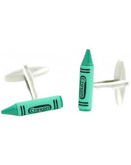 Green Crayon Cufflinks  2