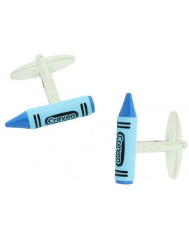 Blue Crayon Cufflinks 