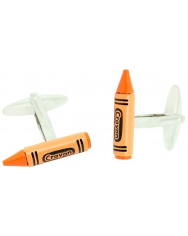 Orange Crayon Cufflinks  2
