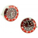 Gemelos para camisa Reloj Sport Rojo