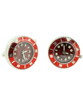 Red Sports Watch Cufflinks 