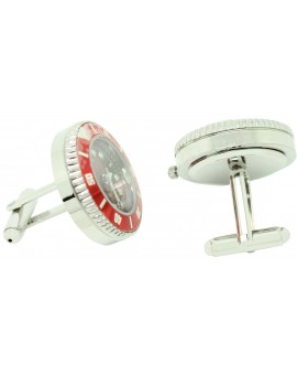 Red Sports Watch Cufflinks 
