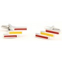 Spain Flag Cufflinks 