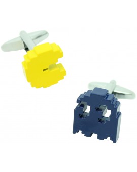 Gemelos Comecocos Amarillo y Azul 3D