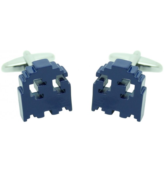 Gemelos Comecocos Azul 3D para camisa