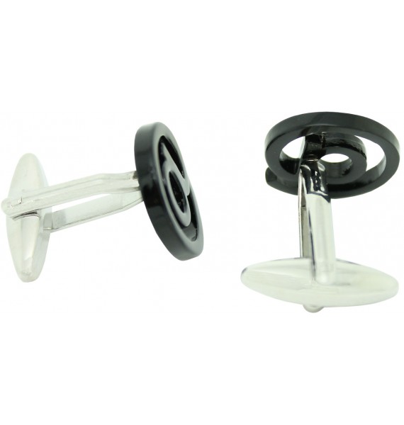 Black At Sign Cufflinks 