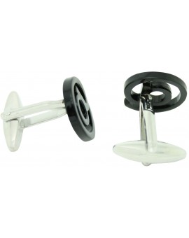 Black At Sign Cufflinks 