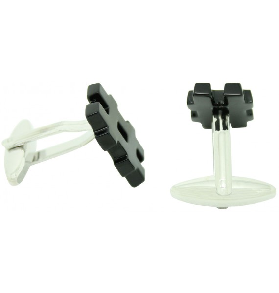 Black Octothorp Symbol Cufflinks 