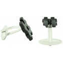 Black Octothorp Symbol Cufflinks 