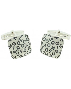 Sterling Silver Letters Cufflinks for shirt 2