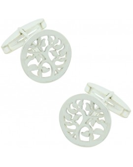 Sterling Silver The Tree of Life Cufflinks