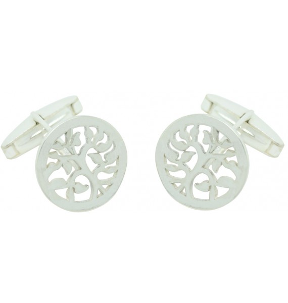 Sterling Silver The Tree of Life Cufflinks