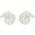 Sterling Silver The Tree of Life Cufflinks