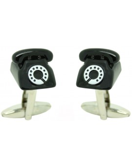 Black Telephone Cufflinks  2