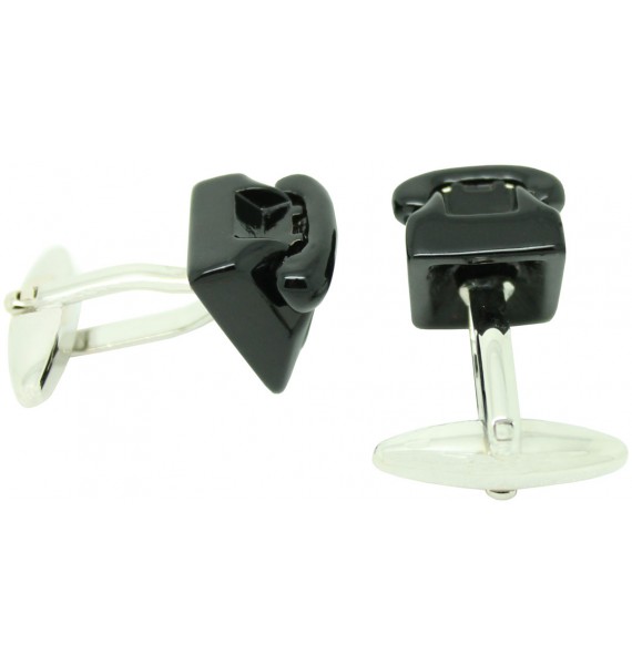 Black Telephone Cufflinks 